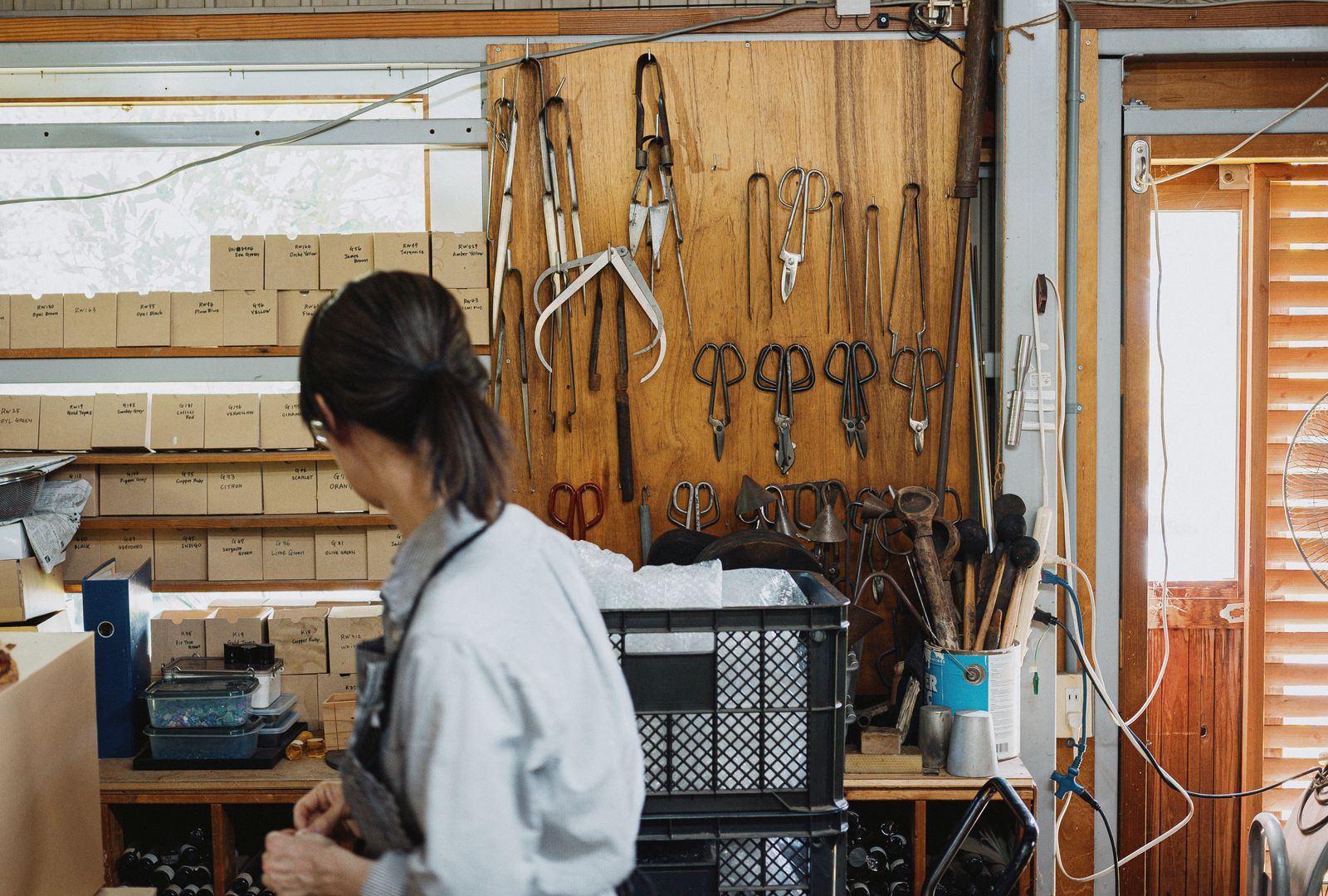 MUKU商品を製造する燕三条の工房